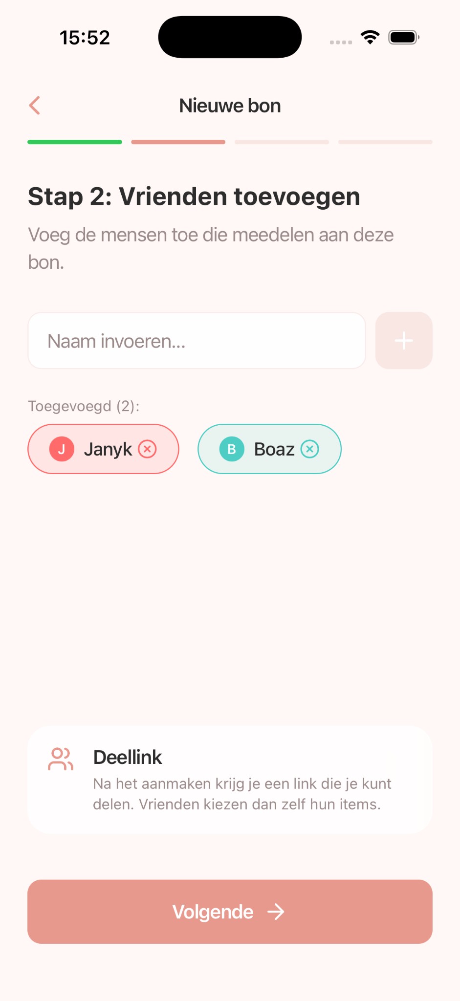 Stap 2: Vrienden toevoegen